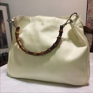 Authentic Vintage Gucci Bamboo Tote